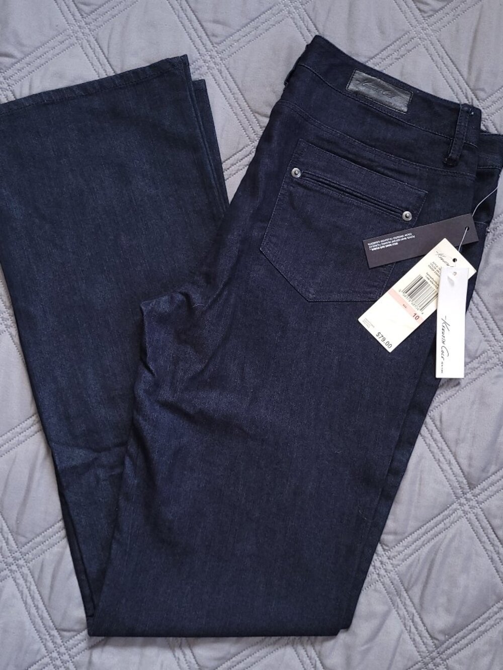 New Kenneth Cole jeans-dressier, boot cut, dark jeans